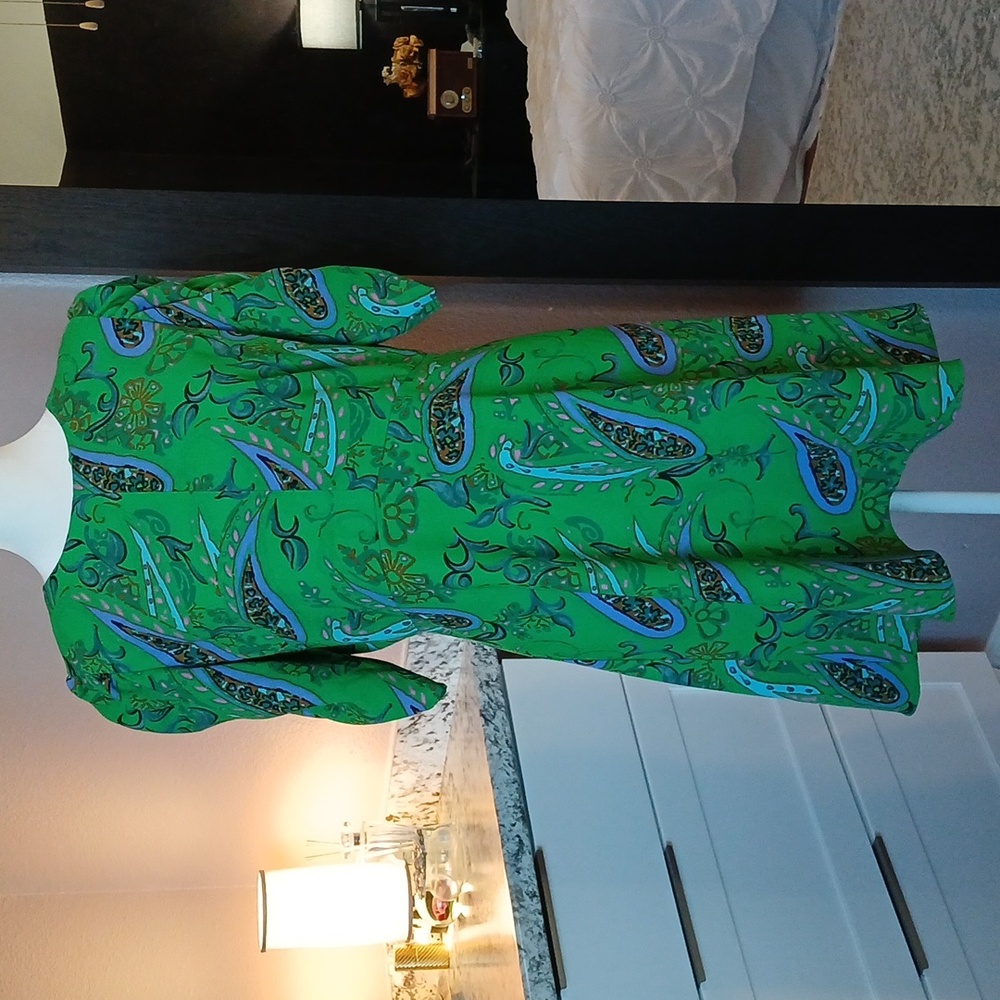 Green Paisley Dress